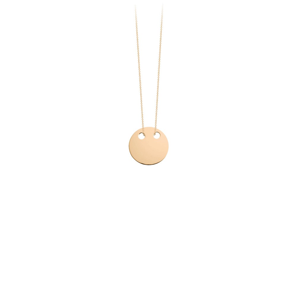 Collier Ginette NY Mini Disc en or rose