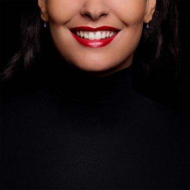 Mini créoles La Brune et La Blonde Confetti en or rose et 2 améthystes 0,20 carat