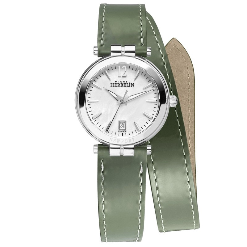 Montre Michel Herbelin Newport Classics quartz cadran nacre
