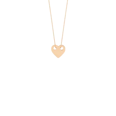 Collier Ginette NY Mini Heart en or rose - Soldat_PL