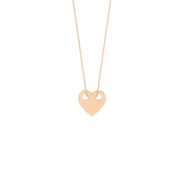 Collier Ginette NY Mini Heart en or rose - Soldat