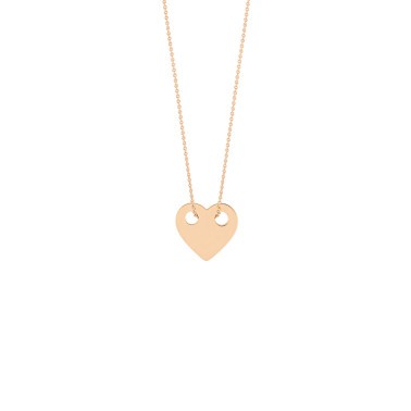 Collier Ginette NY Mini Heart en or rose