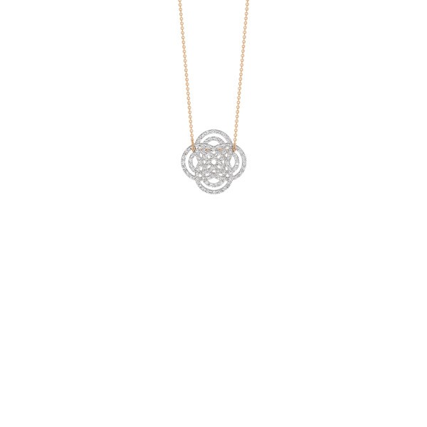 Collier Ginette NY Mini Purity en or rose et diamants - Soldat_PL