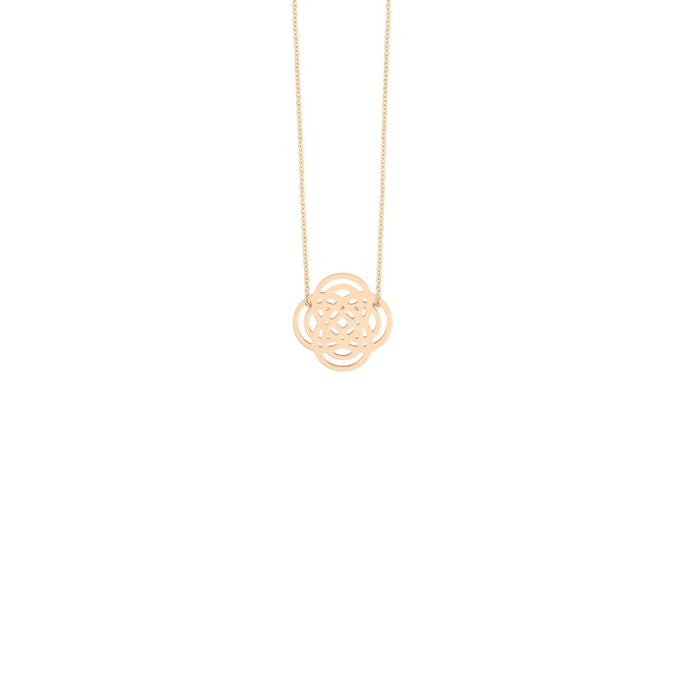 Collier Ginette NY Mini Purity On Chain en or rose - Soldat_PL