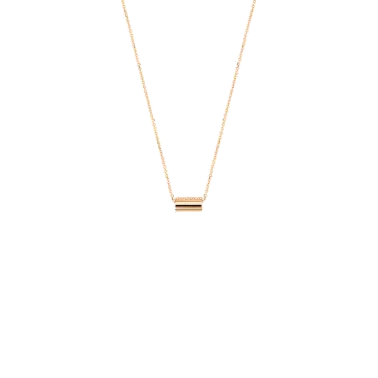 Collier Ginette NY Mini Straw en or rose - Soldat_PL