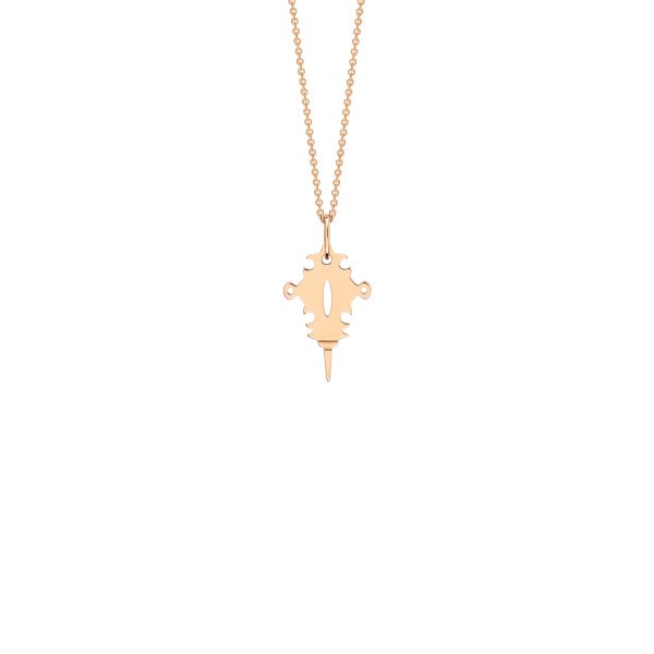 Collier Ginette NY Mini Tanger en or rose - Soldat_PL