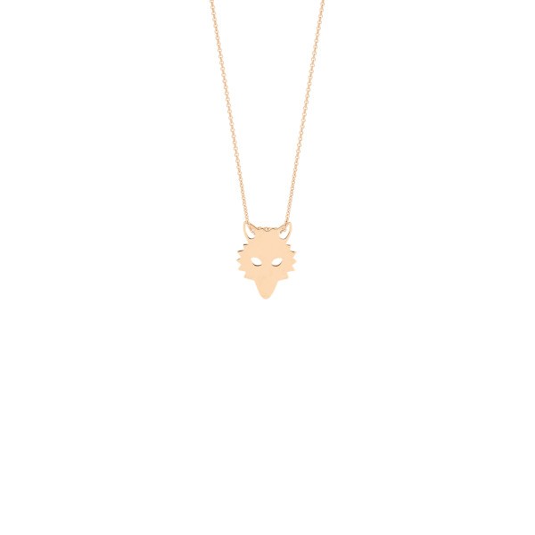 Collier Ginette NY Mini Wolf en or rose