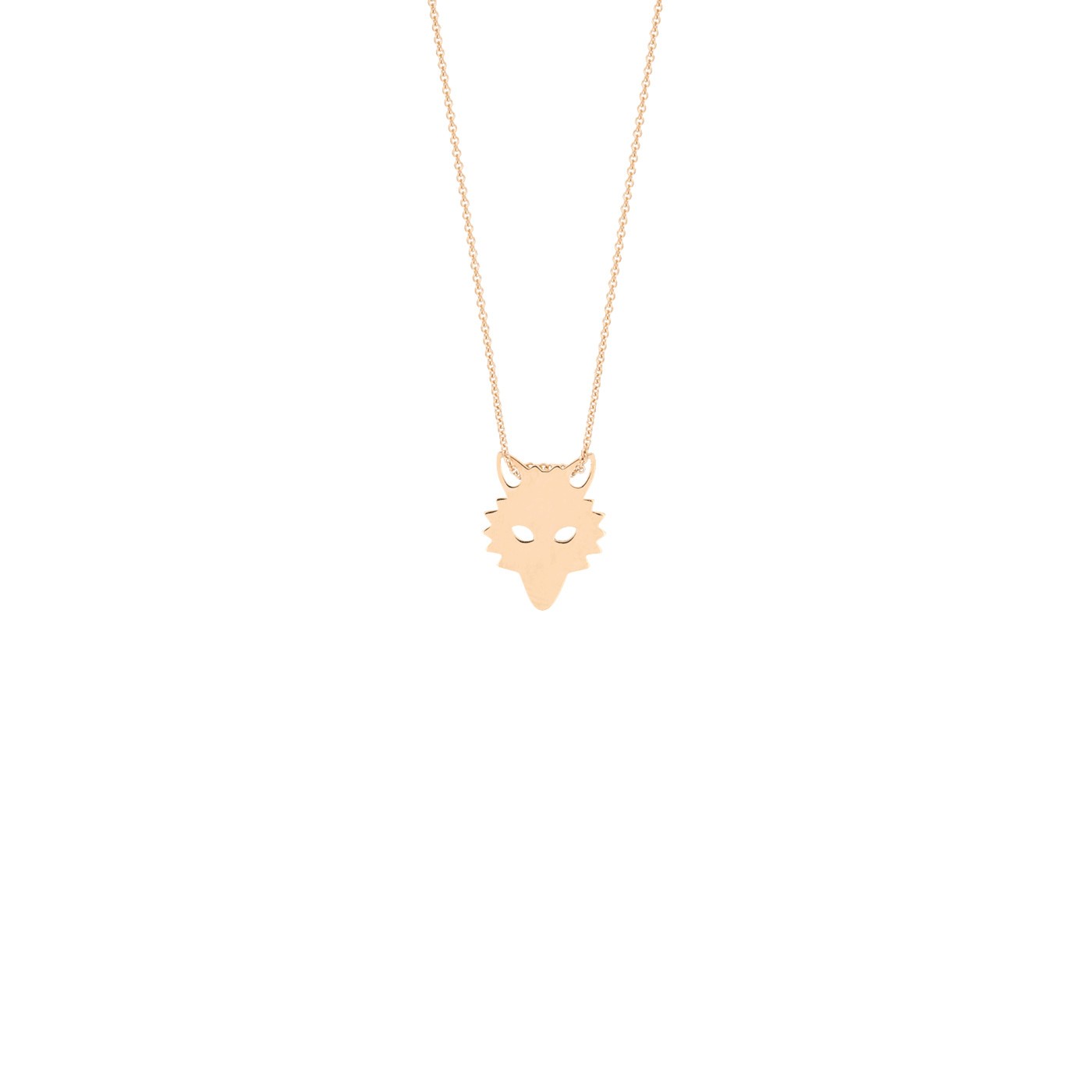 Collier Ginette NY Mini Wolf en or rose - Soldat_PL