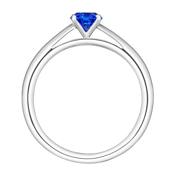 Solitaire Lepage Promesse en or blanc et saphir