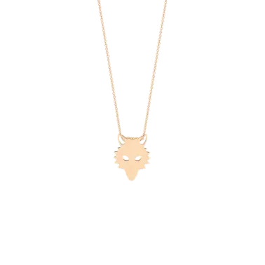 Collier Ginette NY Mini Wolf en or rose - Soldat