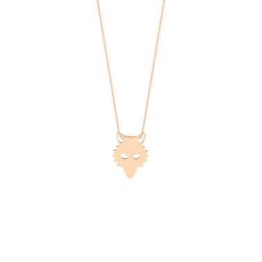 Collier Ginette NY Mini Wolf en or rose