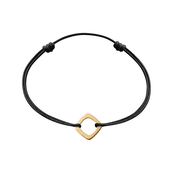 Bracelet Dinh Van Impression petit modèle en or jaune sur cordon - SOLDAT