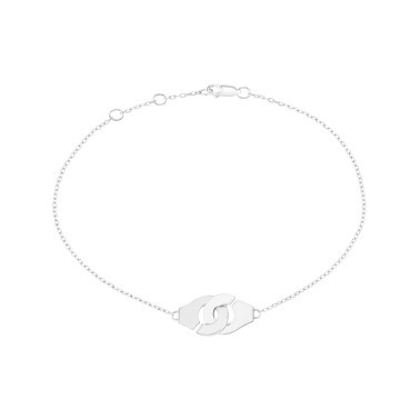 Bracelet Dinh Van Menottes R8 en or blanc