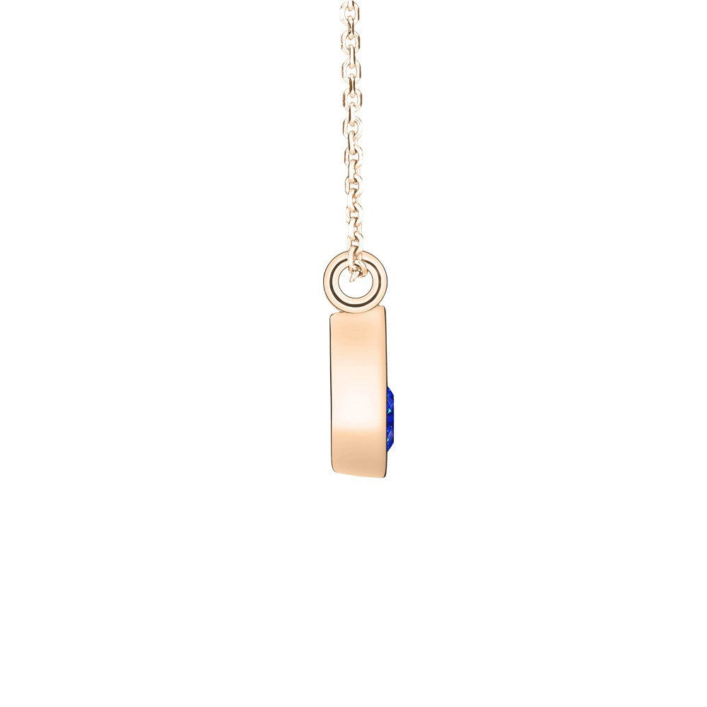 Collier Lepage Clyde en or rose et saphir
