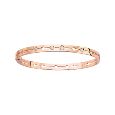 Bracelet Dinh Van Pulse en or rose et diamants