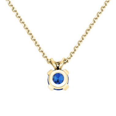 Collier Lepage Présage en or jaune et saphir