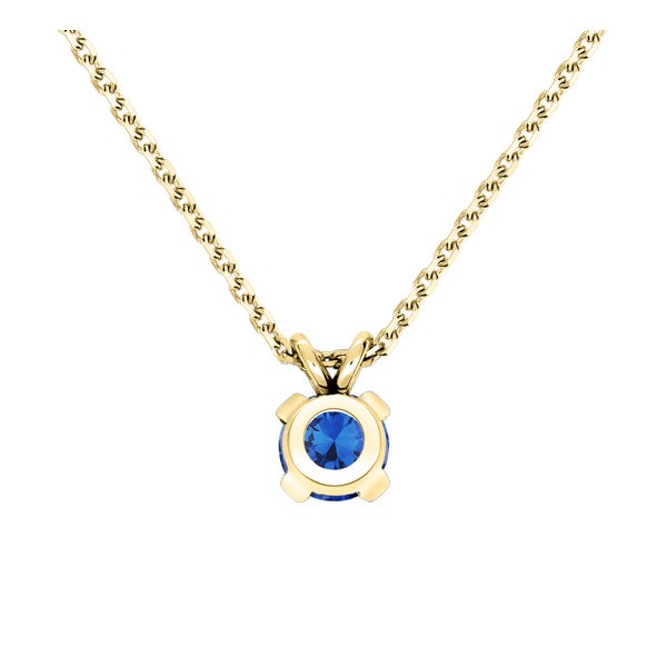 Collier Lepage Présage en or jaune et saphir