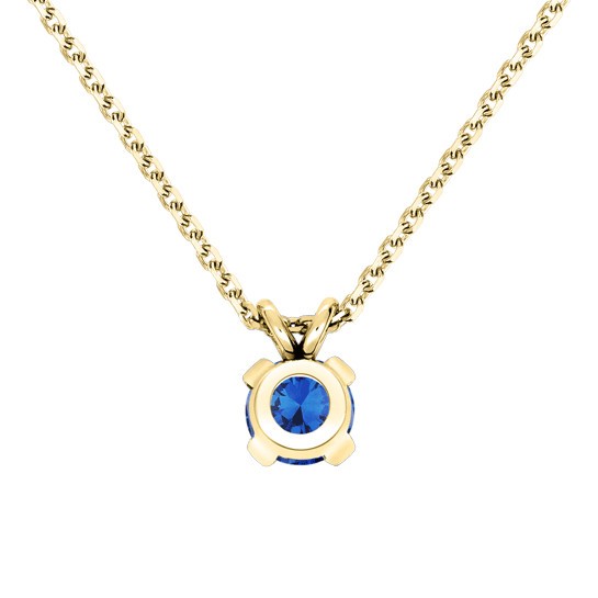 Collier Lepage Présage en or jaune et saphir