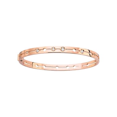 Bracelet Dinh Van Pulse en or rose et diamants