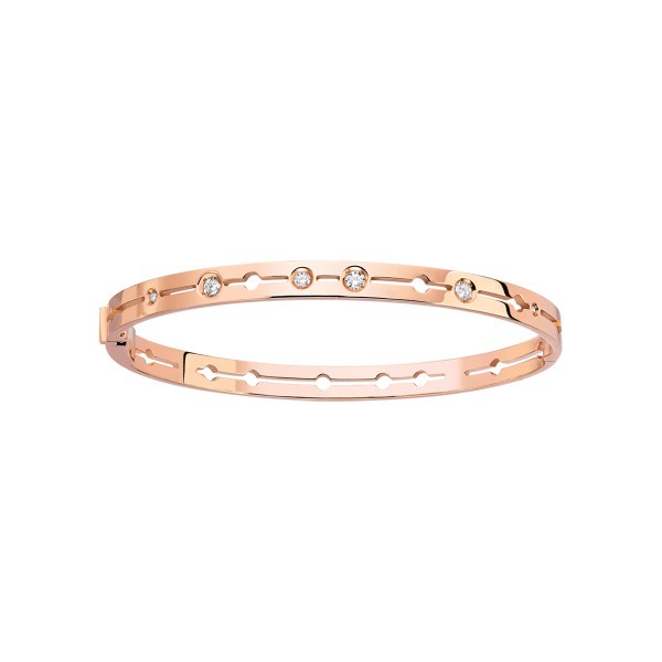 Bracelet Dinh Van Pulse en or rose et diamants - SOLDAT PL