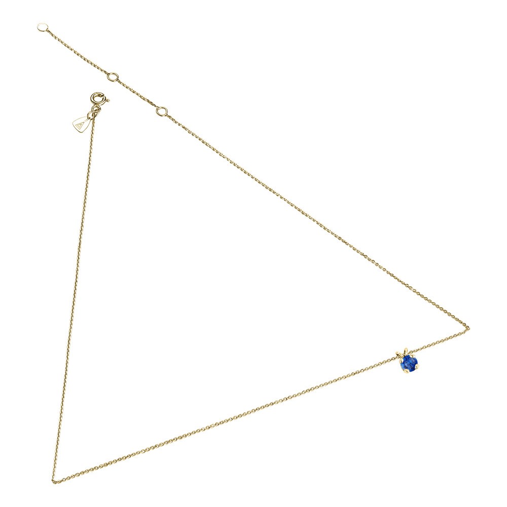 Collier Lepage Présage en or jaune et saphir