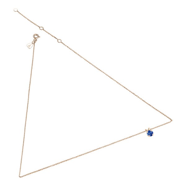 Collier Lepage Présage en or rose et saphir