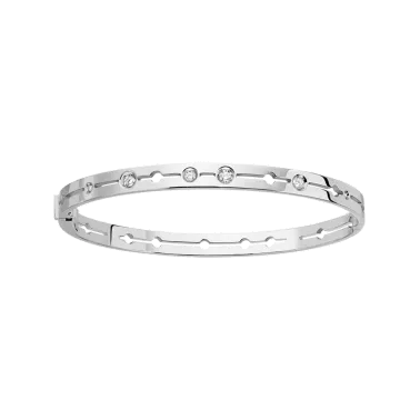 Bracelet Dinh Van Pulse en or blanc et diamants