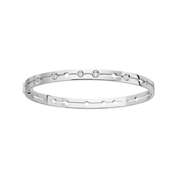 Bracelet Dinh Van Pulse en or blanc et diamants