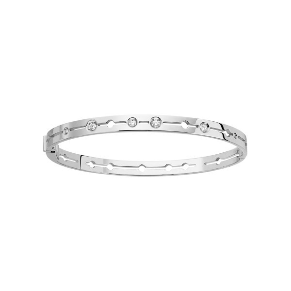 Bracelet Dinh Van Pulse en or blanc et diamants