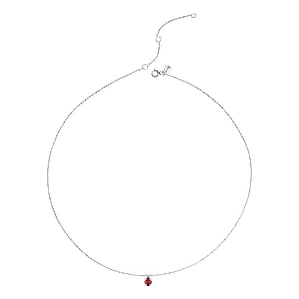 Collier Lepage Présage en or blanc et rubis