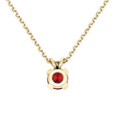 Collier Lepage Présage en or jaune et rubis