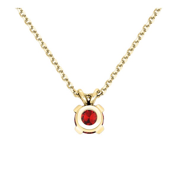 Collier Lepage Présage en or jaune et rubis