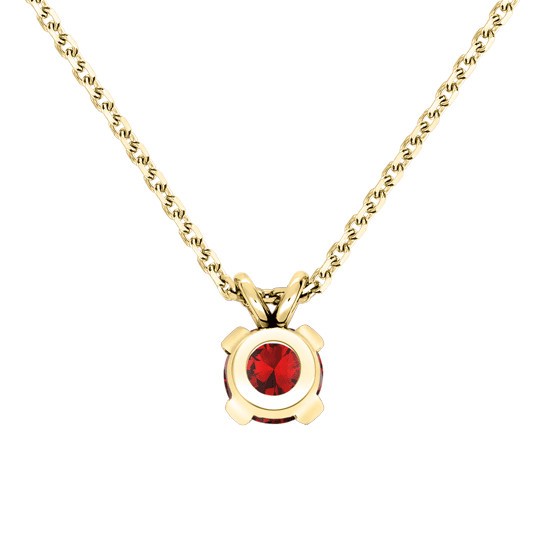 Collier Lepage Présage en or jaune et rubis