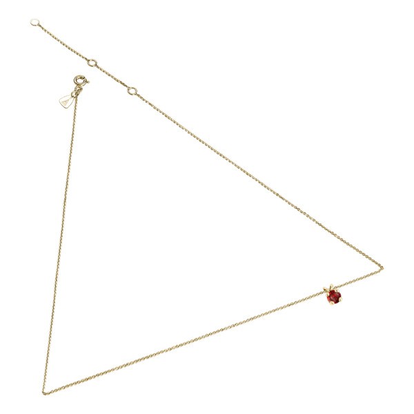 Collier Lepage Présage en or jaune et rubis