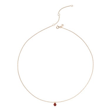 Collier Lepage Présage en or rose et rubis