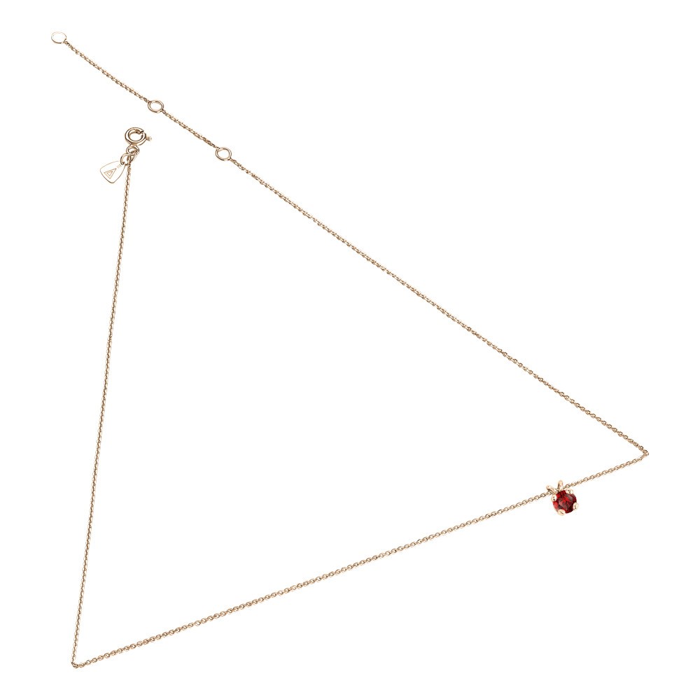 Collier Lepage Présage en or rose et rubis