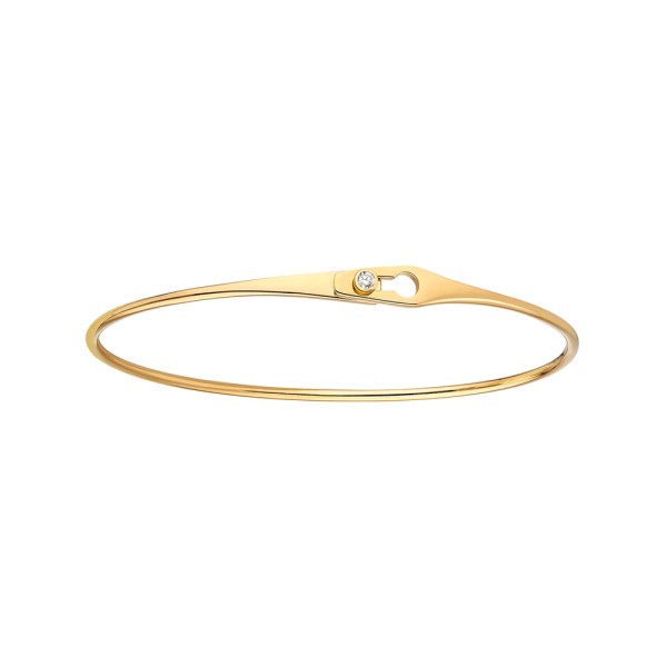 Bracelet Dinh Van Serrure Jonc en or jaune et diamant - SOLDAT