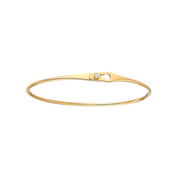 Bracelet Dinh Van Serrure Jonc en or jaune et diamant - SOLDAT PL