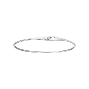 Bracelet Dinh Van Serrure Jonc en or blanc et diamant - SOLDAT PL