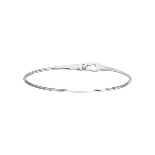 Bracelet Dinh Van Serrure Jonc en or blanc et diamant