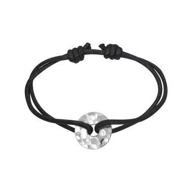 Bracelet Dinh Van Pi Chinois en argent sur cordon