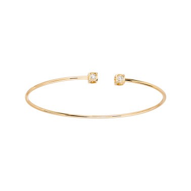 Bracelet Dinh Van Le Cube Diamant petit modèle en or jaune et diamants - SOLDAT