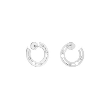 Créoles Dinh van Pulse en or blanc et diamants