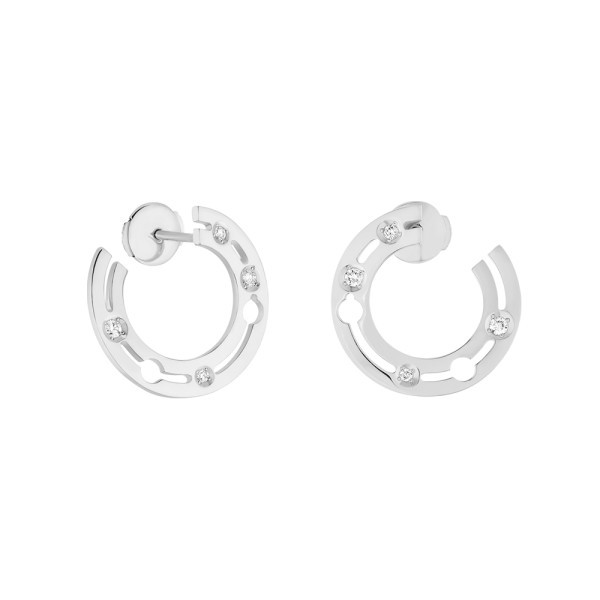 Créoles Dinh van Pulse en or blanc et diamants