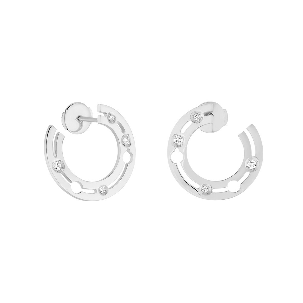 Créoles Dinh van Pulse en or blanc et diamants