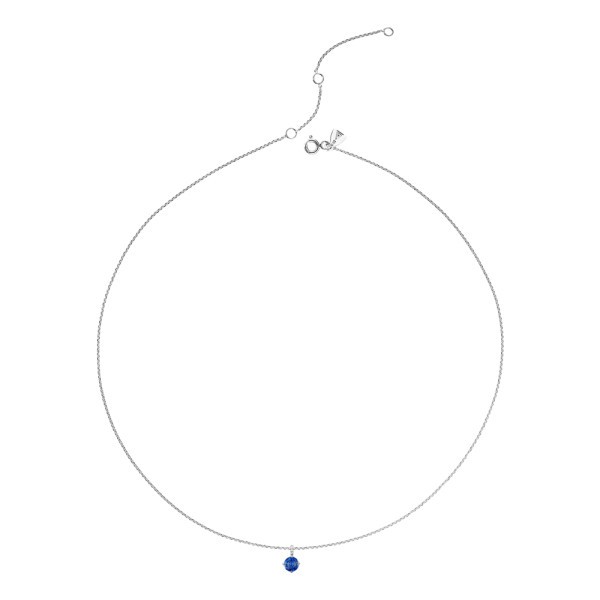 Collier Lepage Comtesse en or blanc saphir et diamants