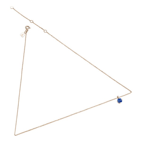 Collier Lepage Comtesse en or rose saphir et diamants