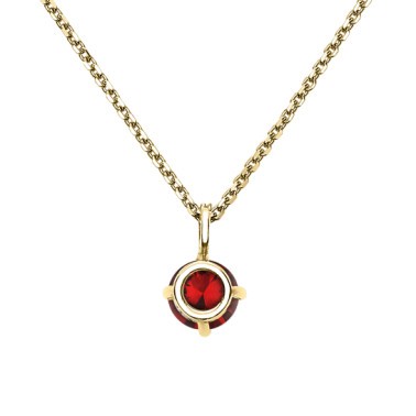 Collier Lepage Comtesse en or jaune rubis et diamants