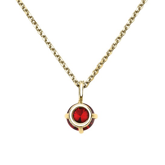 Collier Lepage Comtesse en or jaune rubis et diamants