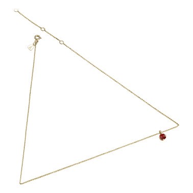 Collier Lepage Comtesse en or jaune rubis et diamants